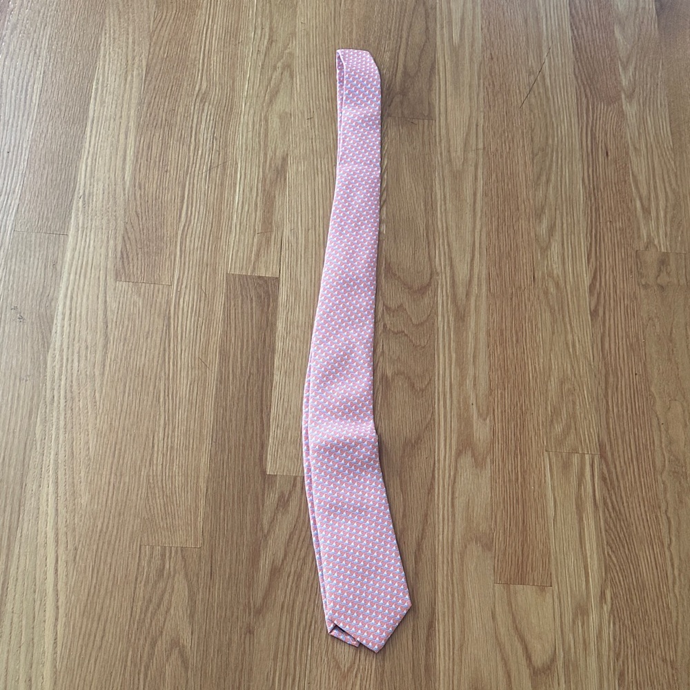 Vineyard Vines Men’s Tie Light Orange with boats